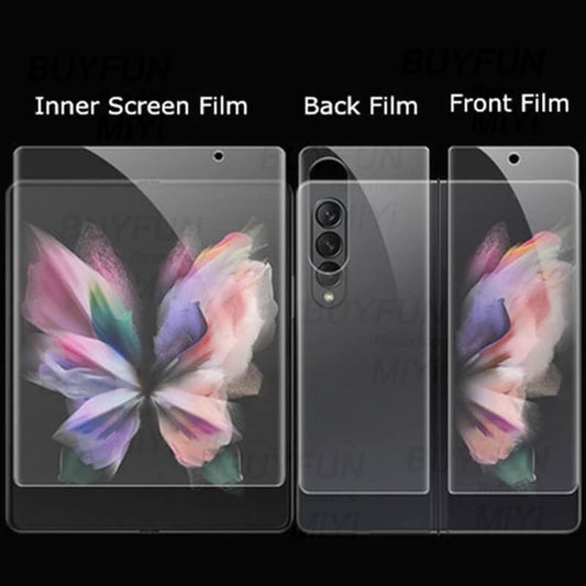 High-End Protective HD Hydrogel Film 4PCS - Samsung Galaxy Z Fold 3 Fold 4 5G Hydrogel Film Screen Protector