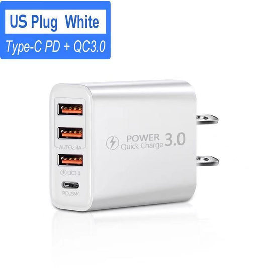 PD 20W USB 3.0 Type-C Charger Fast Quick Charge Mobile Phone For Iphone 11 12 13 Samsung Xiaomi Android Ipad C Power Adapter Power Adapter & Charger Accessories