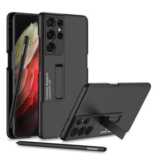 NEWEST Ultra-thin Magnetic Holder S Pen Slot Phone Case For S21 Ultra With Pen Samsung Cases