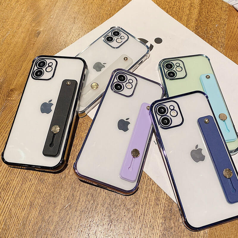 New Transparent Plating - Wristband TPU iPhone Case iPhone Case