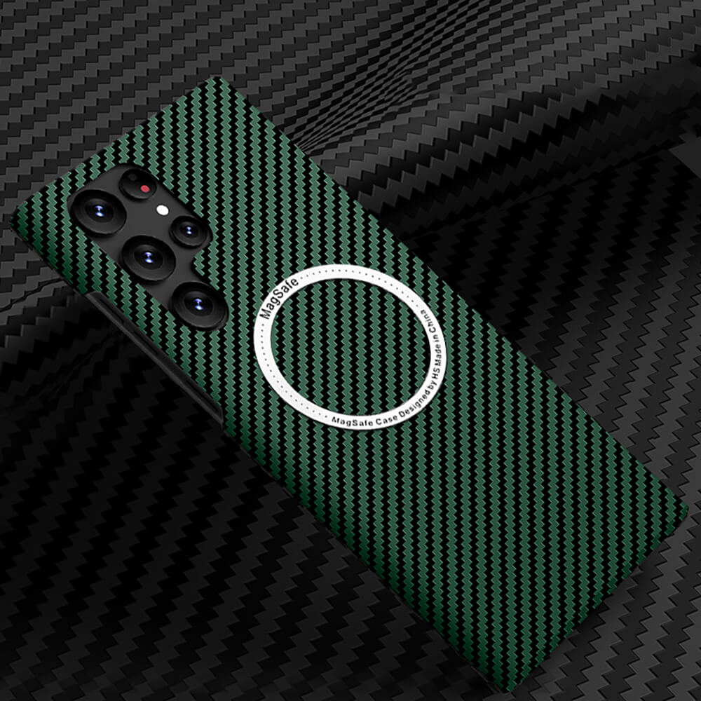 Magnetic Magsafe Carbon Fiber Texture Samsung Case Samsung Cases