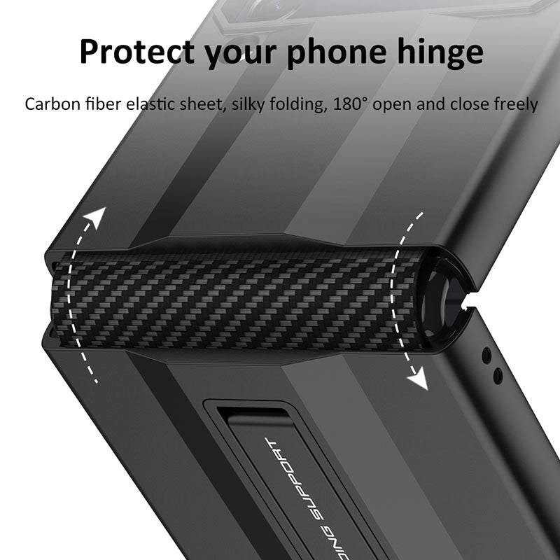 NEWEST Ultra-thin Frosted Magnetic Stand Cover For Samsung Galaxy Z Flip 4 5G Samsung Cases
