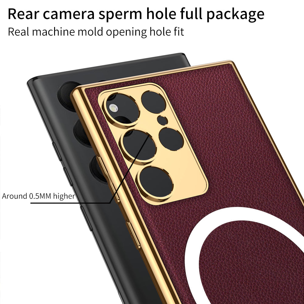 Magnetic Magsafe All-inclusive Protective Soft Case for Samsung Galaxy S23 Ultra Plus
