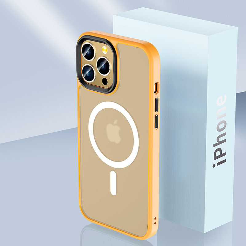 Colorful Magnetic Frosted Clear iPhone Case with MagSafe iPhone Case