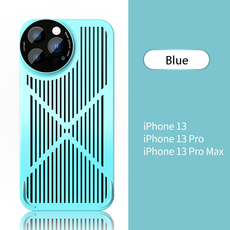 Newest Hollow Speed Graphene Heat Dissipation Frameless Phone Case With Lens Protective Film For iPhone iPhone Cases