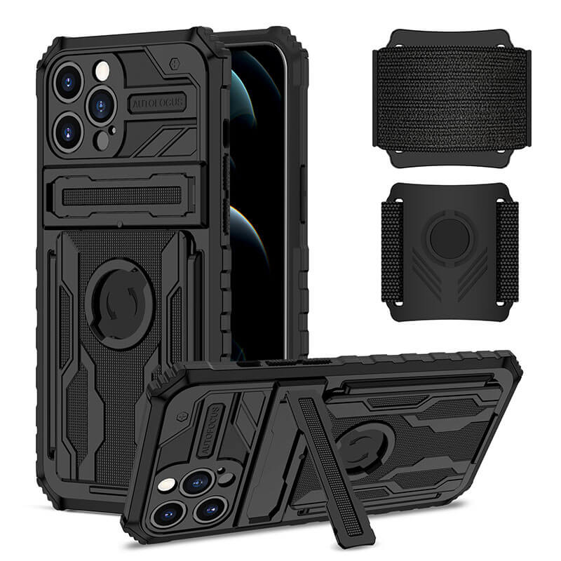 Newest Wristband Bracket King Kong Mecha Outdoor Sports Phone Case For iPhone