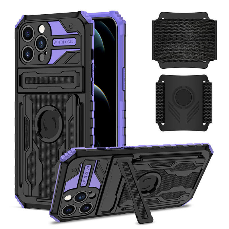 Newest Wristband Bracket King Kong Mecha Outdoor Sports Phone Case For iPhone