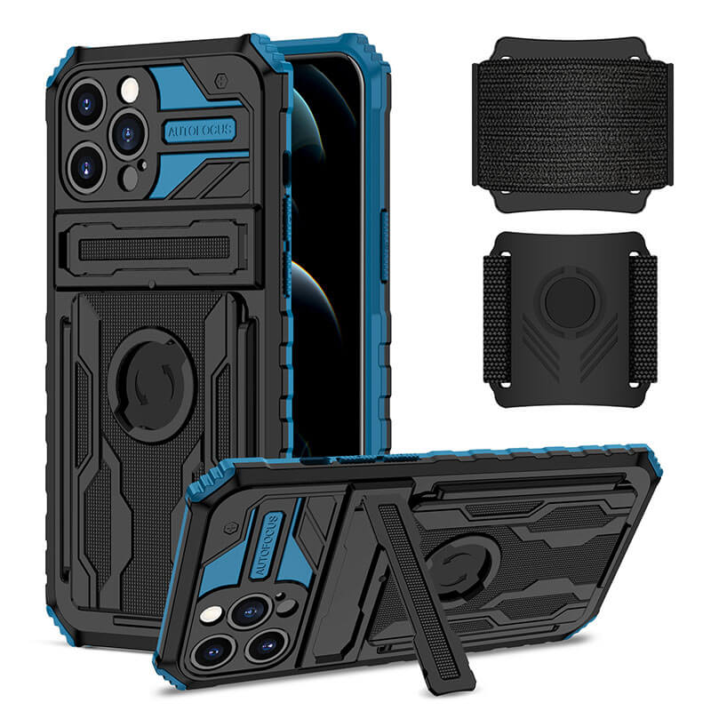 Newest Wristband Bracket King Kong Mecha Outdoor Sports Phone Case For iPhone