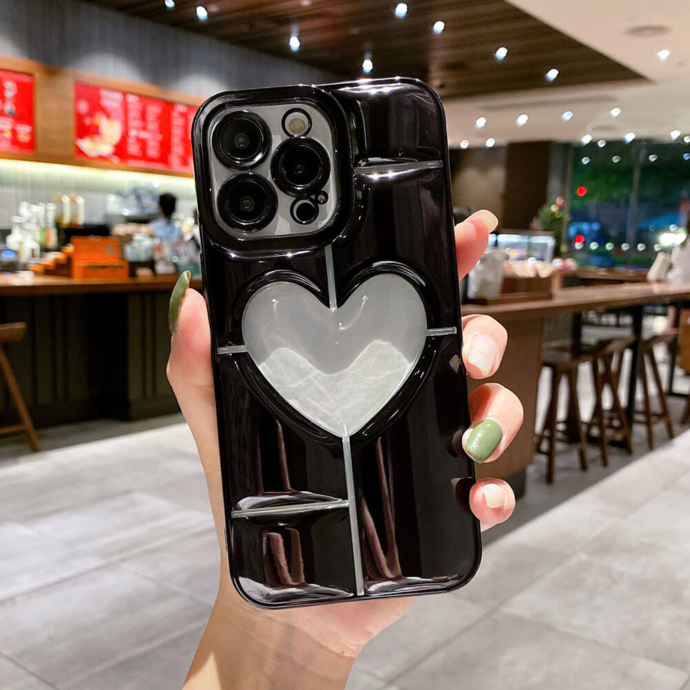Newest Electroplated Silicone Love Phone Case For iPhone