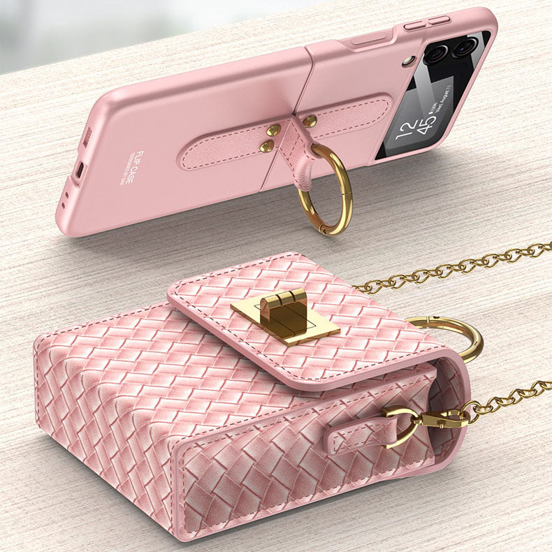 Luxury Mini Phone Backpack Design For Samsung Galaxy Z Flip4 Flip3 5G Mobile Phone Accessories