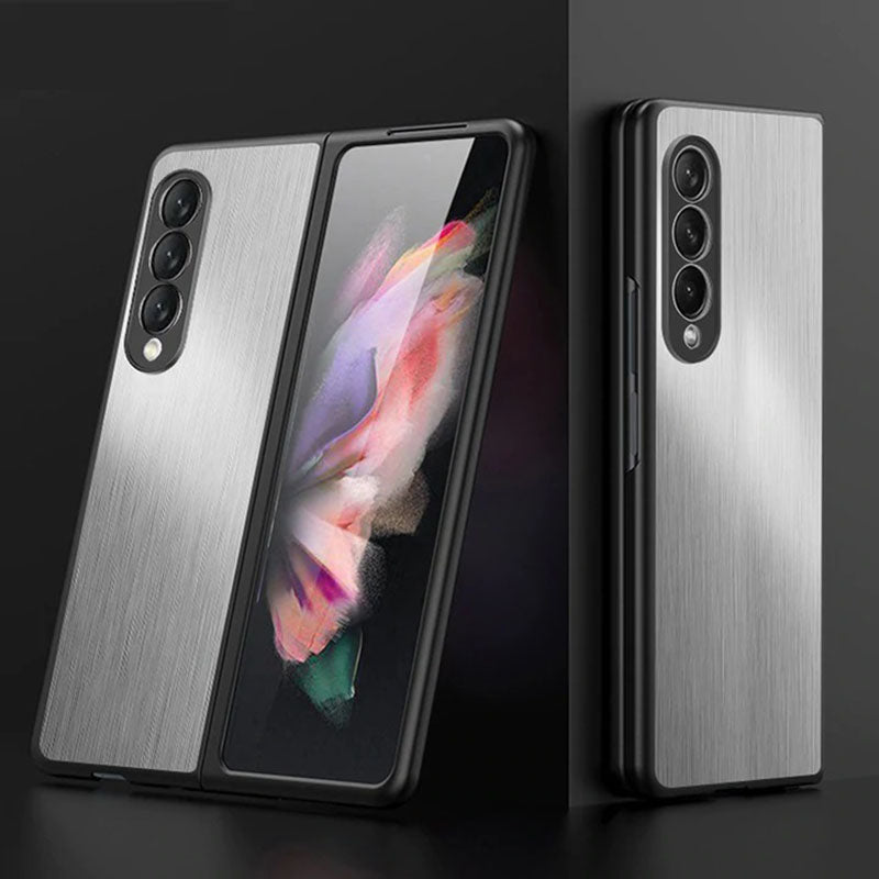 Samsung Galaxy Z Fold 3 Magnetic Brushed Metal Anti-fall Protective Cover Samsung Galaxy Z Fold 3 Case