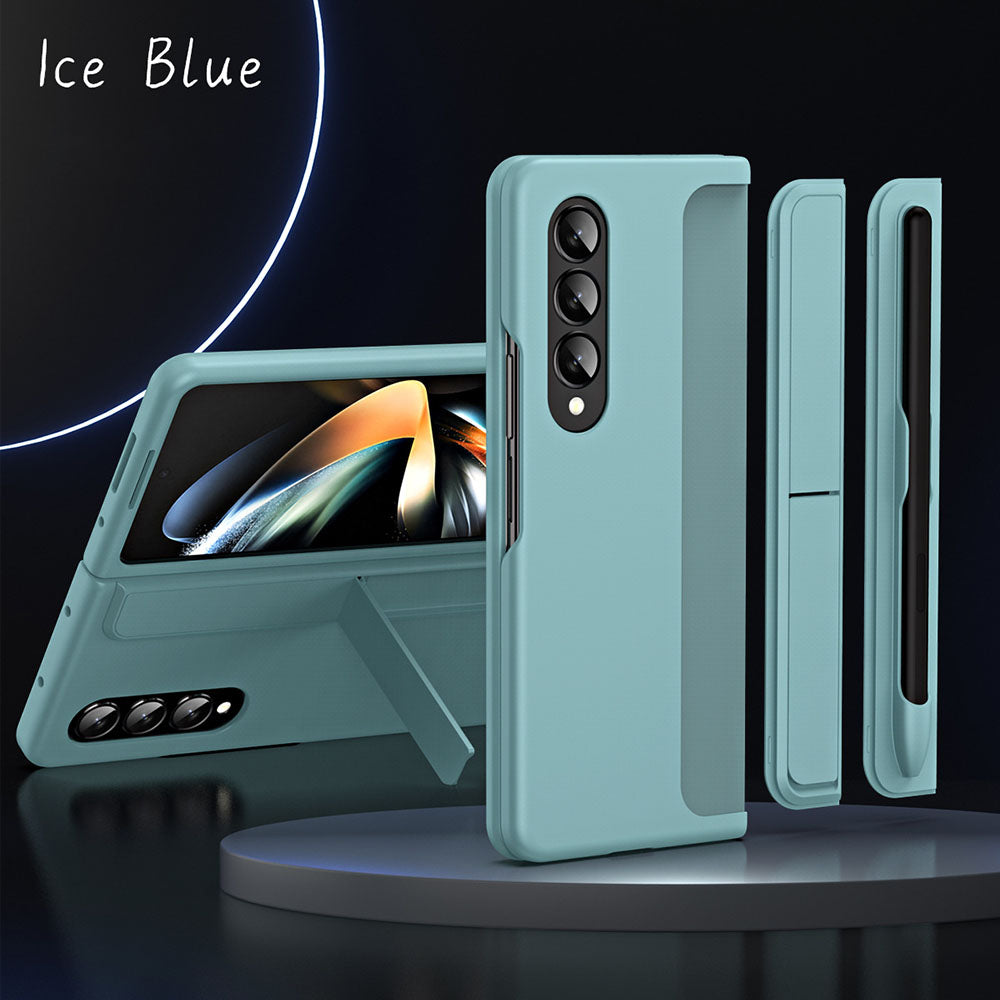 Detachable Pen Slot Invisible Bracket Phone Case For Samsung Galaxy Z Fold3 Fold4 5G With Pen Samsung Cases