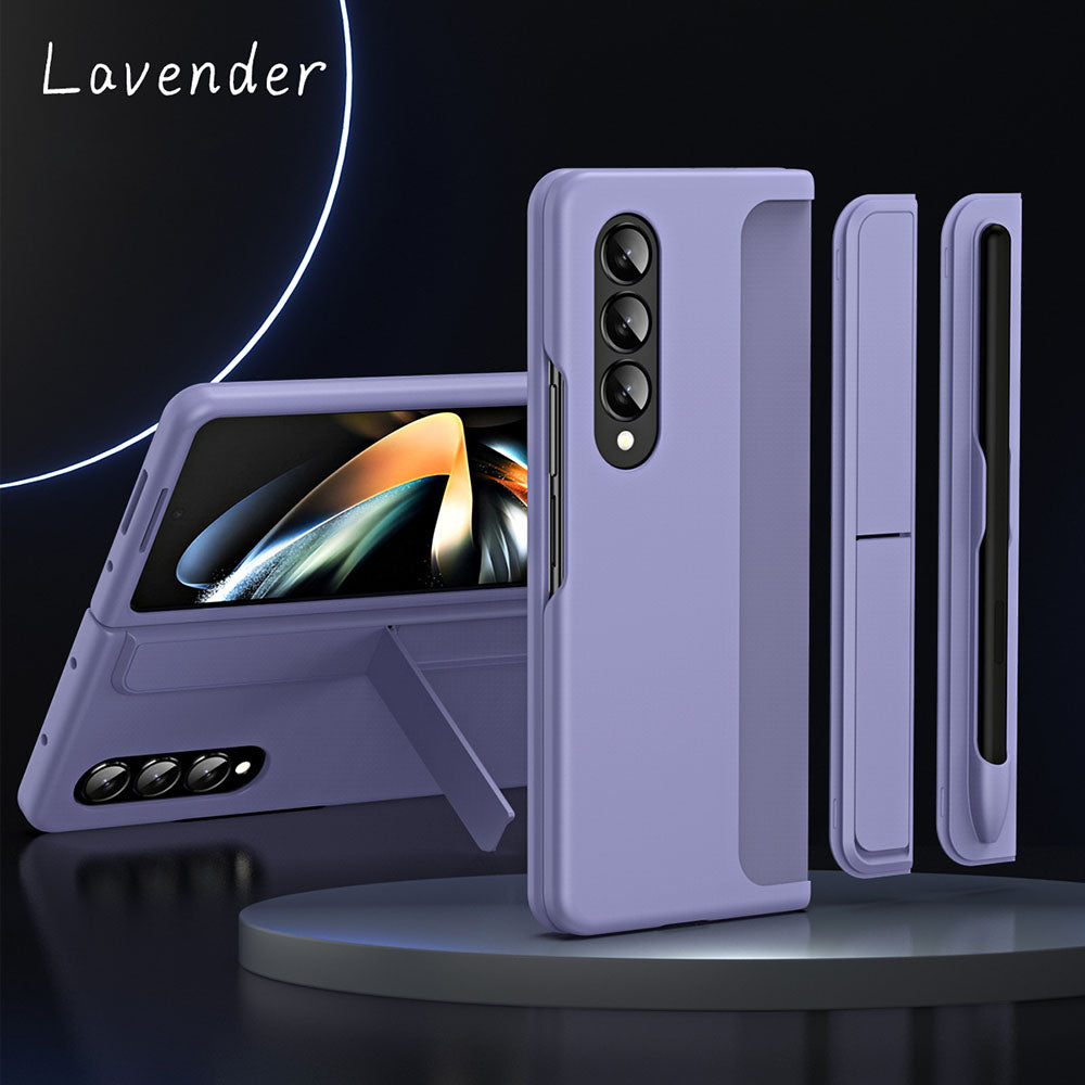 Detachable Pen Slot Invisible Bracket Phone Case For Samsung Galaxy Z Fold3 Fold4 5G With Pen Samsung Cases