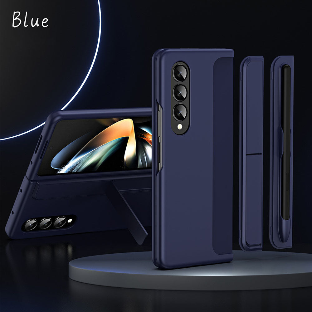 Detachable Pen Slot Invisible Bracket Phone Case For Samsung Galaxy Z Fold3 Fold4 5G With Pen Samsung Cases