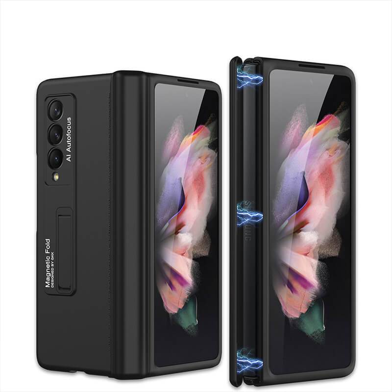 Magnetic Frame Plastic Stand All-included - Samsung Z Fold3 5G Phone Case Samsung Galaxy Z Fold 3 Case
