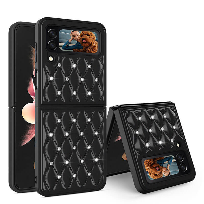 Creative Electroplating Diamond Protective Cover For Samsung Galaxy Z Flip 3 5G Samsung Galaxy Z Flip 3 Case