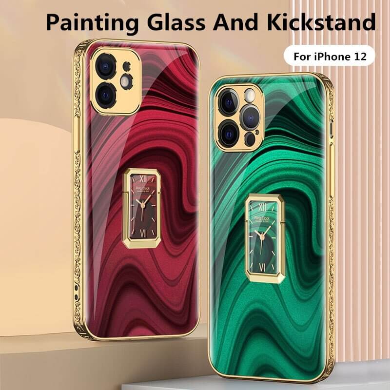 Luxury Plating Protective Scratch Proof iPhone Samsung Case With Ring iPhone Cases