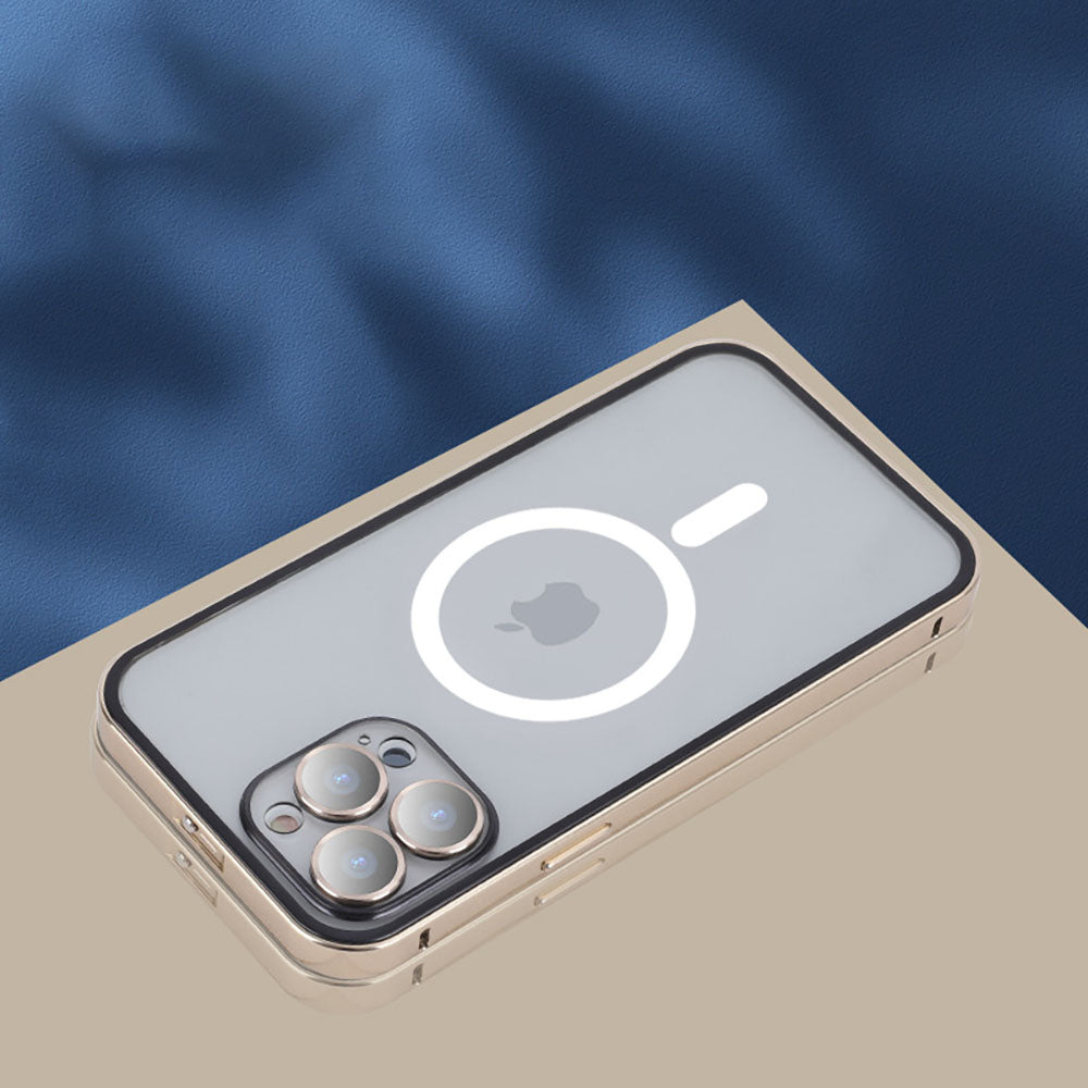 Newest Pop-Up Aluminum Frame Magsafe iPhone Case with Lens Protector iPhone Cases