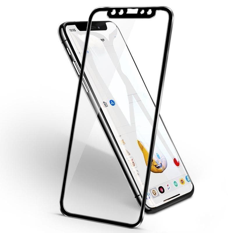Tempered Glass Full Screen Protector 9H Aluminum Alloy For iPhone Tempered Glass Screen Protector