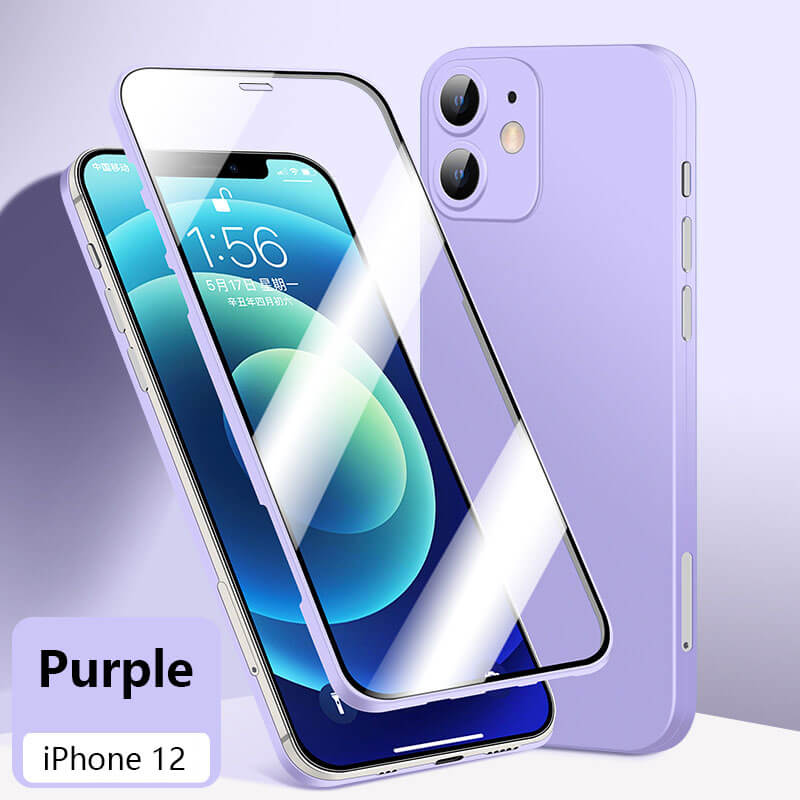 New Tempered Film Phone Case Two in One - Full Protection iPhone Case iPhone Case