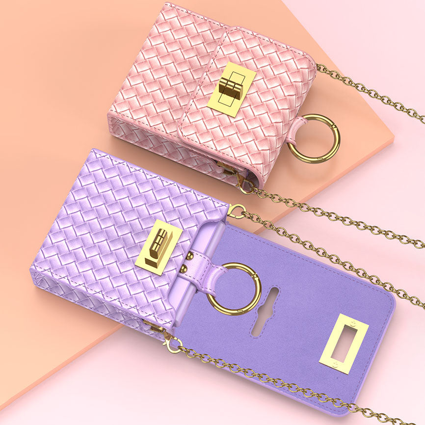 Luxury Mini Phone Backpack Design For Samsung Galaxy Z Flip4 Flip3 5G Mobile Phone Accessories
