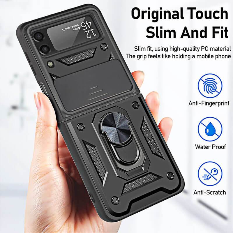 Drop Tested Cover with Magnetic Kickstand Car Mount Protective Case For Samsung Galaxy Z Flip3 Flip4 5G Samsung Galaxy Z Flip 3 Case