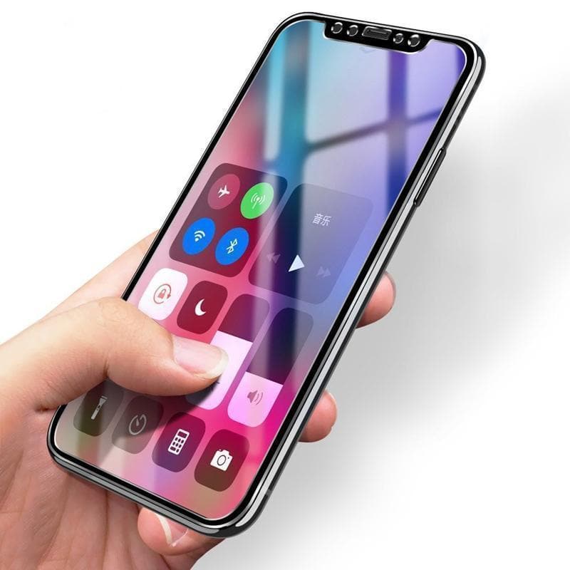 Tempered Glass Full Screen Protector 9H Aluminum Alloy For iPhone Tempered Glass Screen Protector