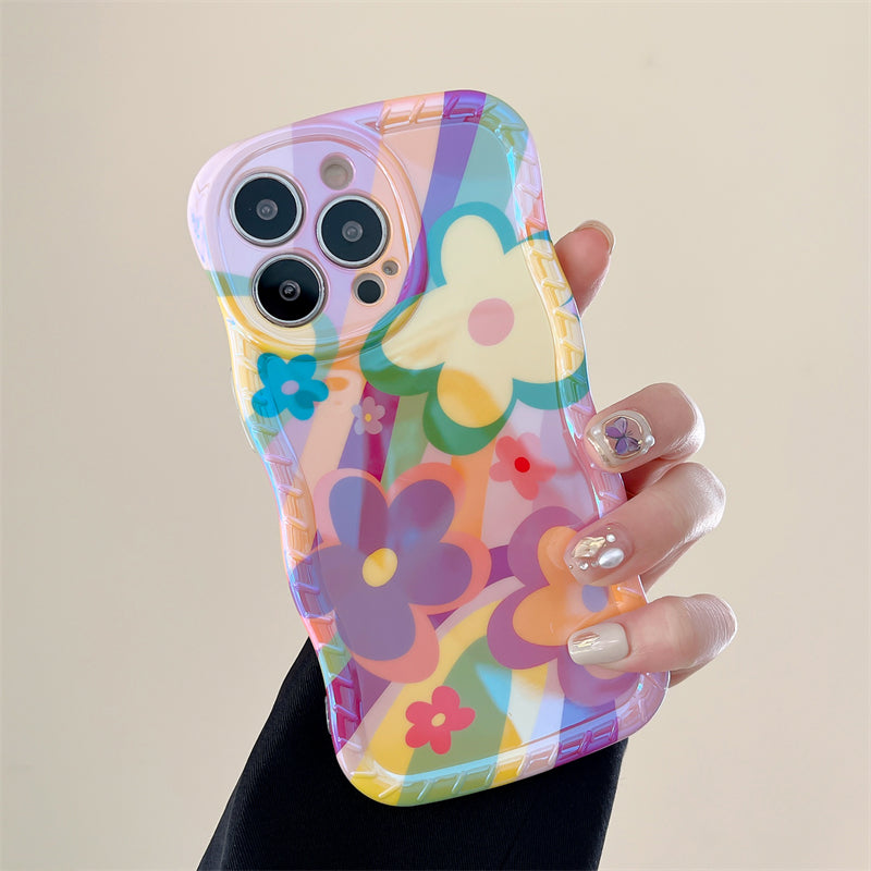 New Dopamine Graffiti Flower iPhone Case