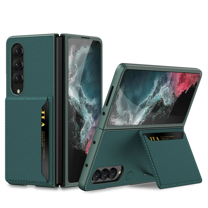 Samsung Galaxy Z Fold 4 5G Luxury Leather Card Holder All-inclusive Drop-resistant Protective Cover Samsung Cases