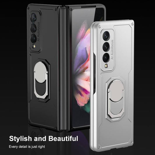 Armor Anti-knock Protection Ring Stand - Samsung Z Fold3 5G Phone Case Samsung Galaxy Z Fold 3 Case