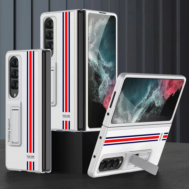 Samsung Galaxy Z Fold 4 5G Luxury Leather Magnetic Stand All-inclusive Drop-resistant Protective Cover Samsung Cases