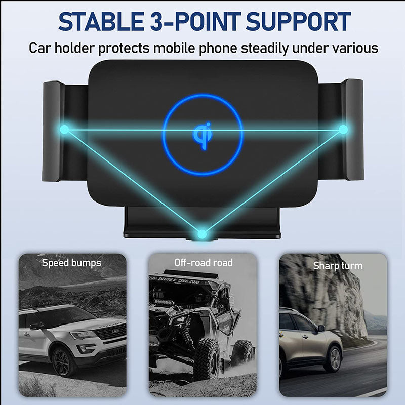 Automatic Clamping Car Wireless Charger for Samsung Galaxy Z Fold 3 2 Note20 S20 iPhone 12 11 13 Max Air Vent Mount Phone Holder Car Phone Holder