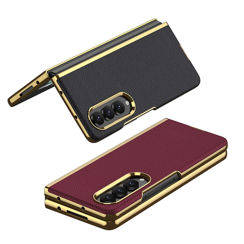 Samsung Galaxy Z Fold 4 5G Luxury Leather Ultra-thin All-inclusive Drop-resistant Protective Cover Samsung Cases