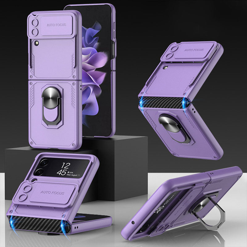 NEWEST Drop Tested Cover With Kickstand Protective Case for Samsung Galaxy Z Flip4 5G Samsung Cases