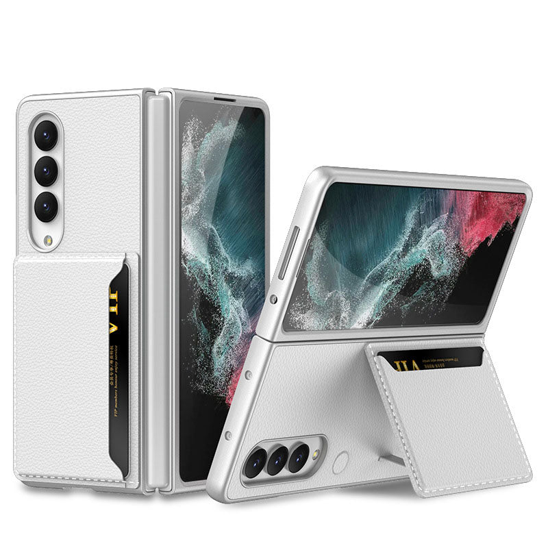 Samsung Galaxy Z Fold 4 5G Luxury Leather Card Holder All-inclusive Drop-resistant Protective Cover Samsung Cases