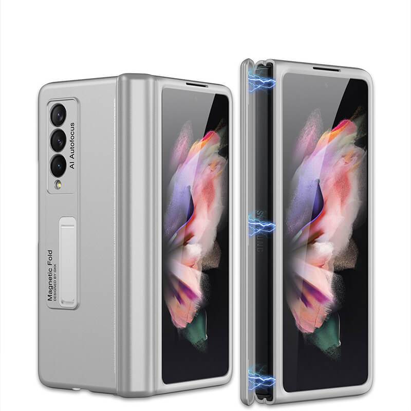 Magnetic Frame Plastic Stand All-included - Samsung Z Fold3 5G Phone Case Samsung Galaxy Z Fold 3 Case