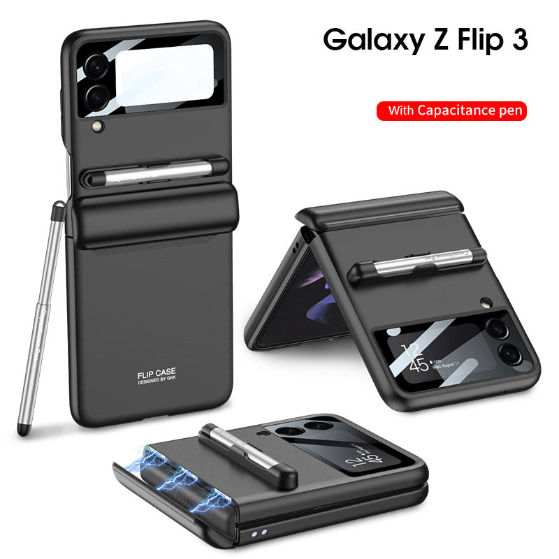 Newest Magnetic All-included Shockproof Plastic Hard Cover For Samsung Galaxy Z Flip3 Flip4 5G Samsung Cases