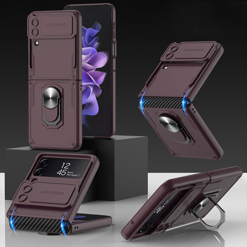 NEWEST Drop Tested Cover With Kickstand Protective Case for Samsung Galaxy Z Flip4 5G Samsung Cases