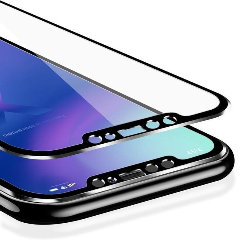 Tempered Glass Full Screen Protector 9H Aluminum Alloy For iPhone Tempered Glass Screen Protector