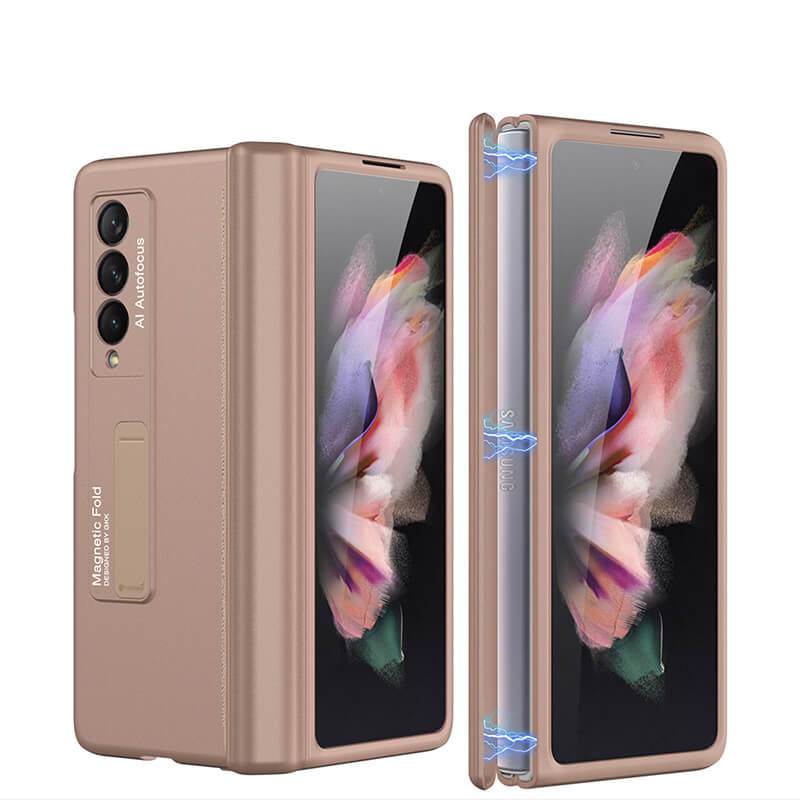 Magnetic Frame Plastic Stand All-included - Samsung Z Fold3 5G Phone Case Samsung Galaxy Z Fold 3 Case