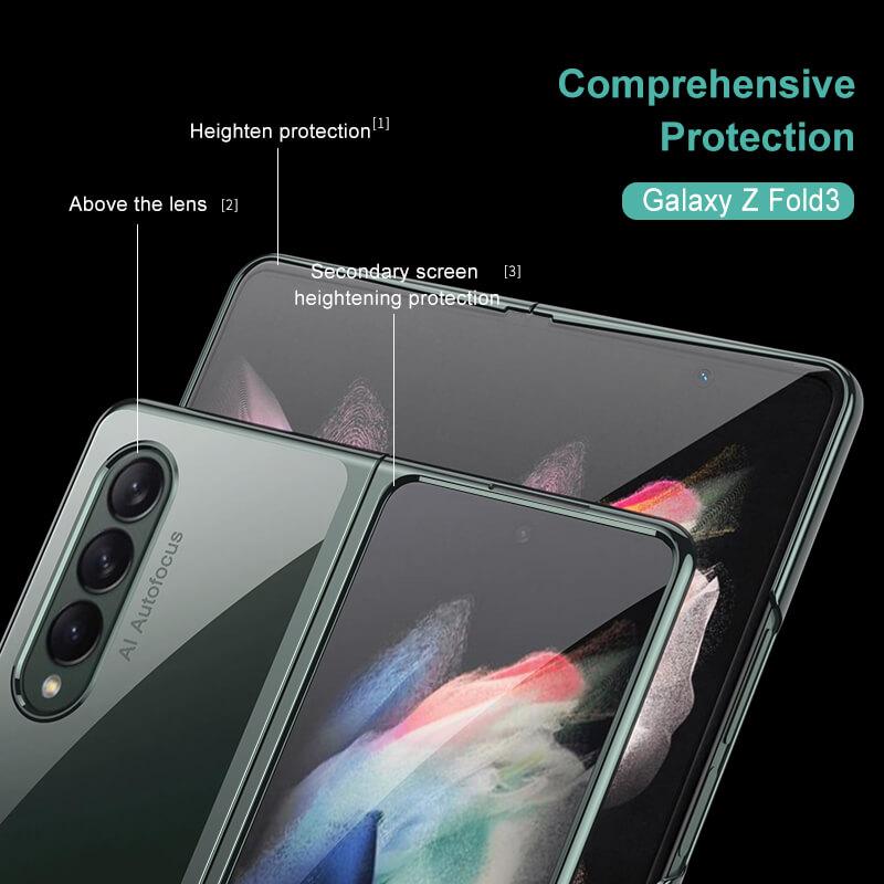 Crystal Clear Transparent Hard Cover - Samsung Galaxy Z Fold3 5G Phone Case Samsung Galaxy Z Fold 3 Case