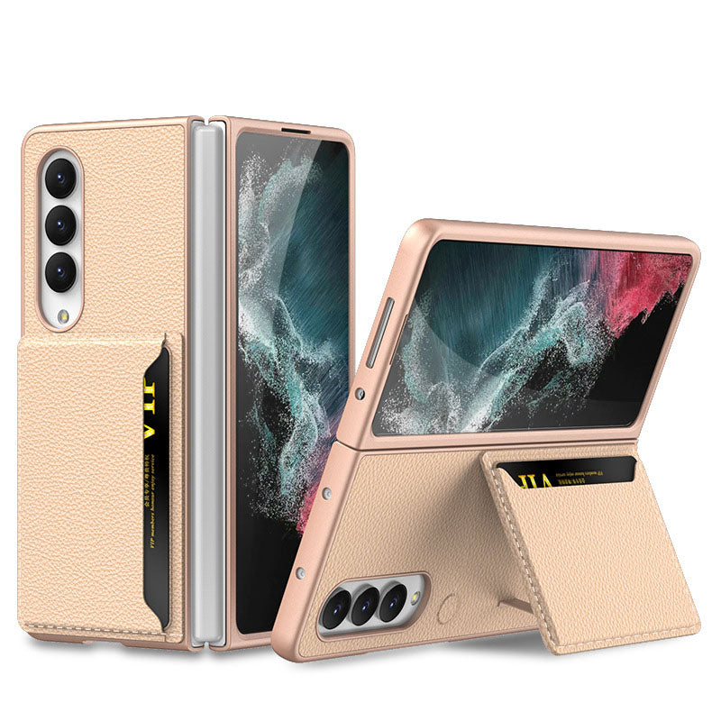 Samsung Galaxy Z Fold 4 5G Luxury Leather Card Holder All-inclusive Drop-resistant Protective Cover Samsung Cases