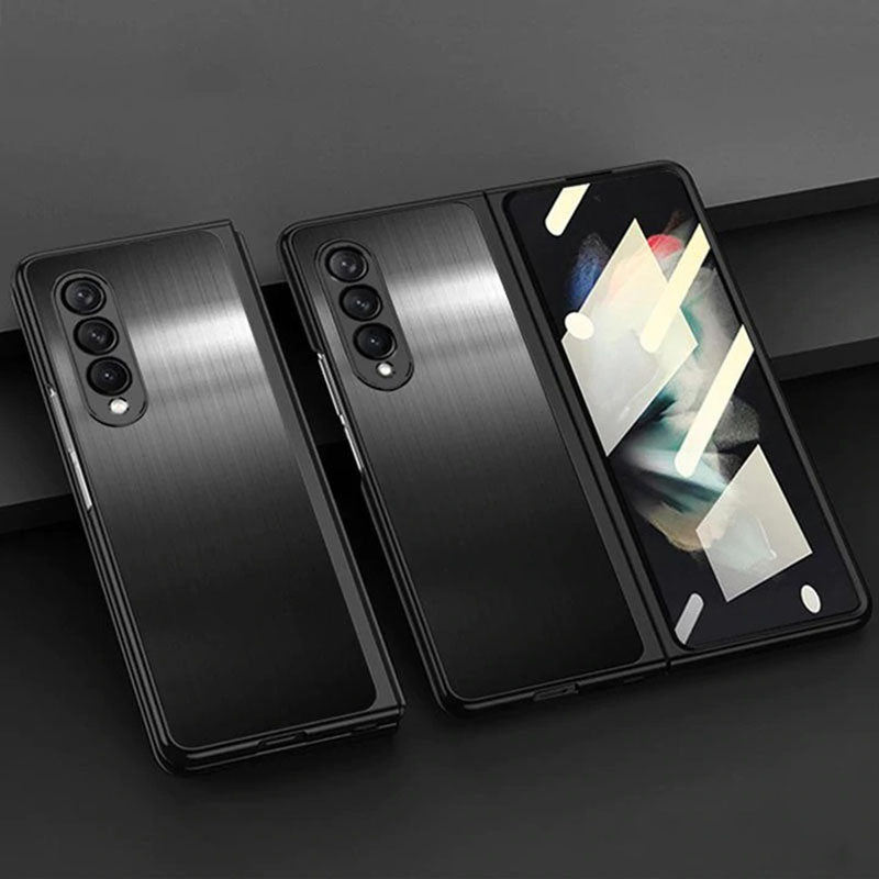 Samsung Galaxy Z Fold 3 Magnetic Brushed Metal Anti-fall Protective Cover Samsung Galaxy Z Fold 3 Case