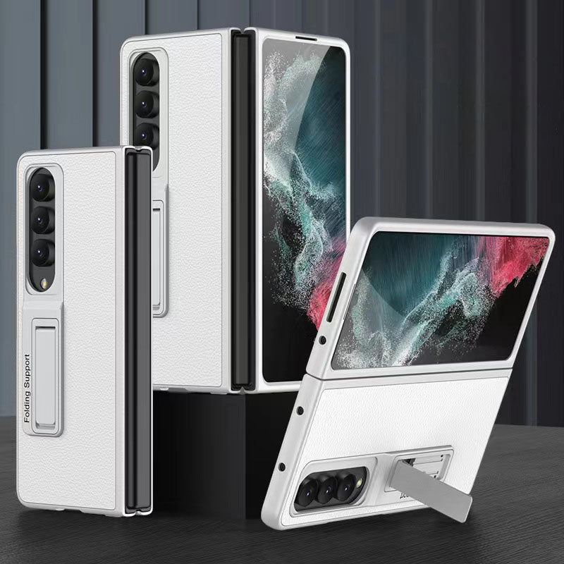 Samsung Galaxy Z Fold 4 5G Luxury Leather Magnetic Stand All-inclusive Drop-resistant Protective Cover Samsung Cases