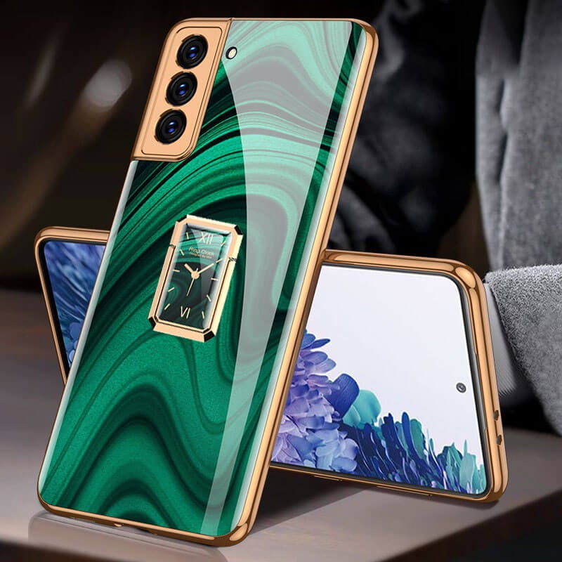 Luxury Plating Protective Scratch Proof iPhone Samsung Case With Ring iPhone Cases