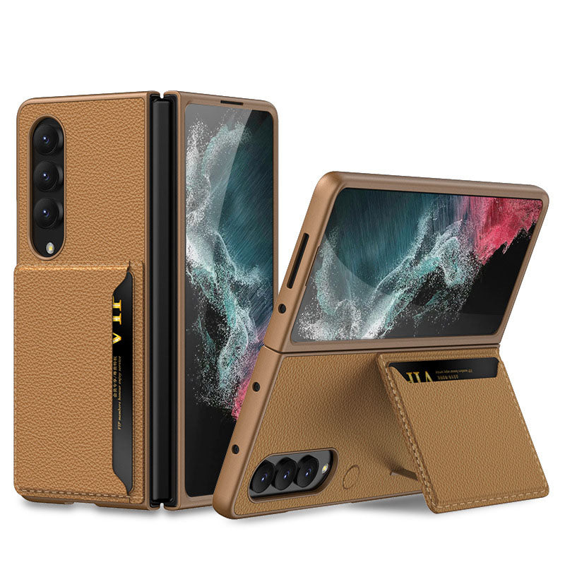 Samsung Galaxy Z Fold 4 5G Luxury Leather Card Holder All-inclusive Drop-resistant Protective Cover Samsung Cases