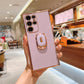 Luxury Electroplating Stand Ring Holder Phone Case With Finger Ring For Samsung Samsung Case