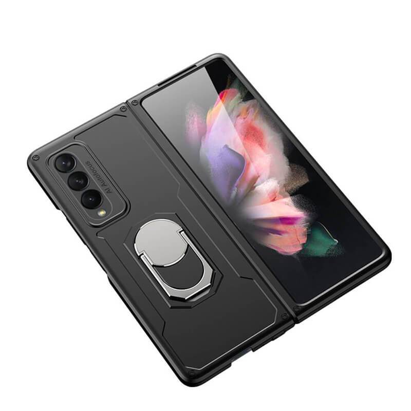 Armor Anti-knock Protection Ring Stand - Samsung Z Fold3 5G Phone Case Samsung Galaxy Z Fold 3 Case