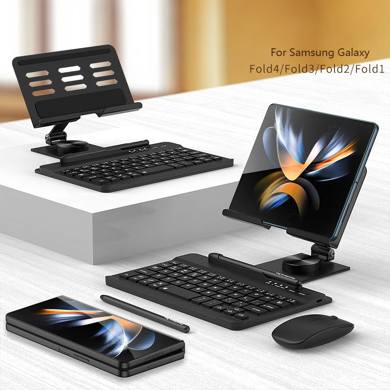 Newest Keyboard Office Bracket For Samsung Galaxy Z Fold4 Fold3 Fold2/1 5G With Stylus And Mouse
