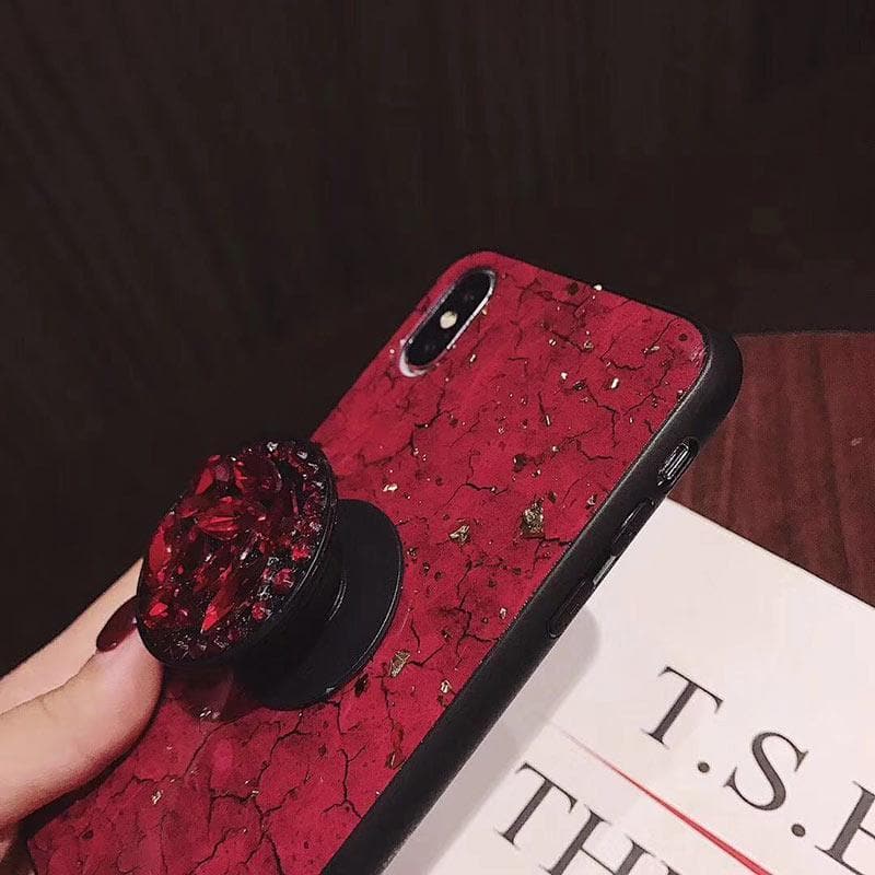 American Style Phone Case For iPhone with Bracket/Fur Ball